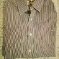 Camicia a strisce a maniche lunghe