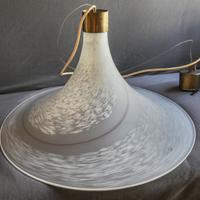 Lampadario a tulipano vetro di Murano - Space age