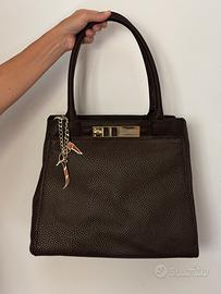 borsa a mano trussardi jeans marrone scuro