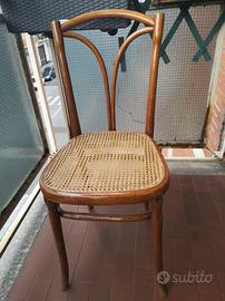 Sedia d'epoca in legno  marca J.&J. Kohn 