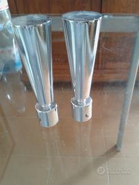 N.2 terminali per bastoni tende