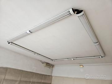 Luci neon soffitto negozio con struttura 4x4m