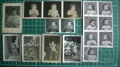 Lotto 39 foto d'epoca BABY BIMBI '30s-70s a b/n