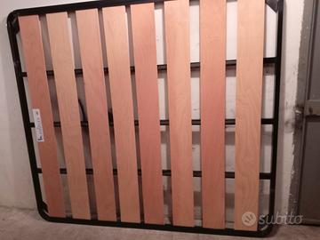 Rete matrimoniale a doghe piu materasso 