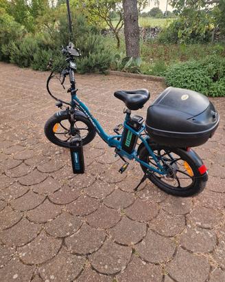 Bici a pedalata assistita con 2 batterie 250 watt