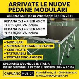 PEDANA CM 200X100 ALTEZZA DA CM 40 E CM 60