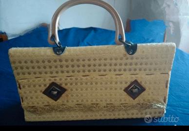 Borsa a mano in paglia vintage 
