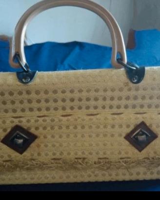 Borsa a mano in paglia vintage 
