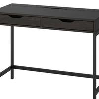 Scrivania Alex (Ikea) 100x48 - Marrone-Nero