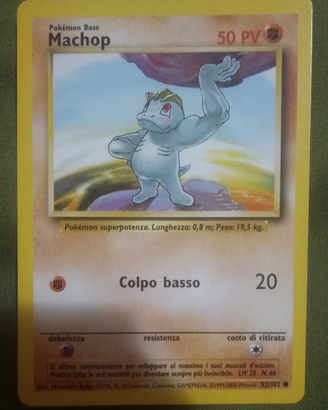 Carta Pokemon MACHOP 1999-2000 Wizards