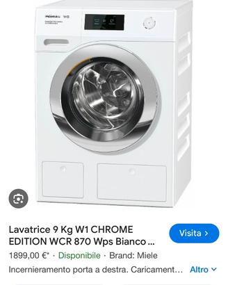Lavatrice Miele 9kg A+++ 1600giri twin dos