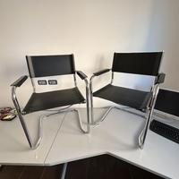 Coppia Sedie da ufficio o attesa in ecopelle