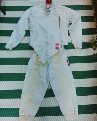 Divisa da scherma uomo giacca + pantalone 