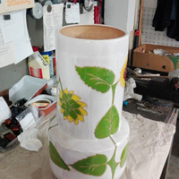 Porta ombrelli portaombrelli ceramica smaltata