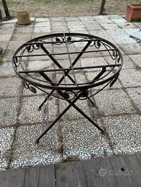 Tavolo ferro battuto