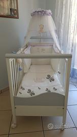 Lettino Bimbo AZUR  con baldacchino