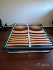 Rete letto Spagnolsalotti con struttura in velluto