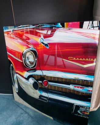 Quadro su Vetro Chevrolet Bel Air '57

