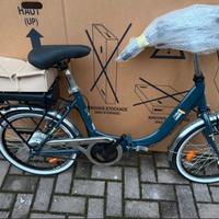 Bicicletta elettrica I-Bike Fold Green blu novo