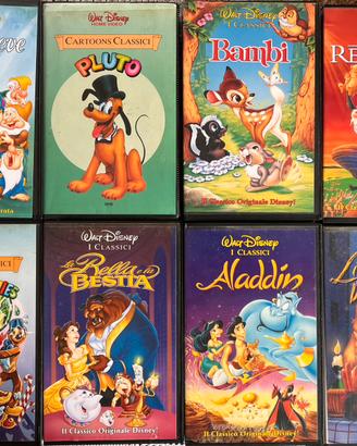 VHS cassette originali Walt Disney
