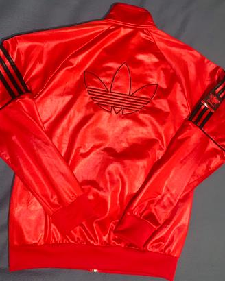 Felpa XS adidas chile20 rosso/arancio lucida