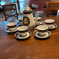 Teiera da caffe o te porcellana fine con 6 tazze