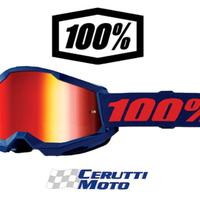 Mascherina 100% STRATA 2 NAVY - Lente a specchio r