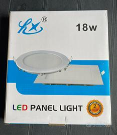 Pannello LED quadrato da incasso 18W