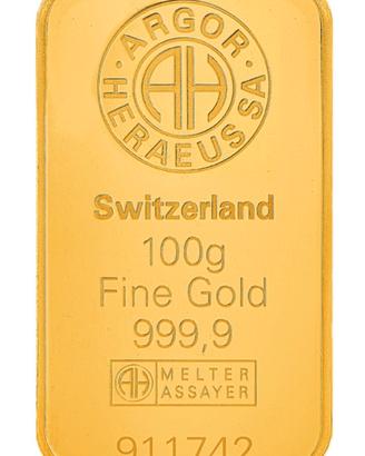 Lingotto i  Oro 100 Gr