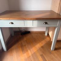 tavolo vintage in legno massello, restaurato