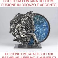 Scultura bronzo/argento 1987 STUDIO DEL CAMPO