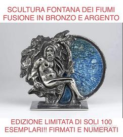 Scultura bronzo/argento 1987 STUDIO DEL CAMPO