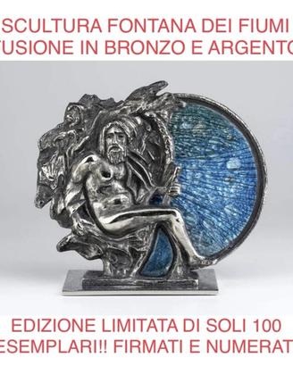 Scultura bronzo/argento 1987 STUDIO DEL CAMPO
