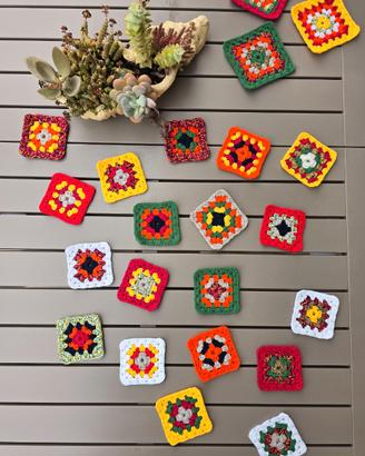 Maioliche crochet uncinetto sottobicchieri
