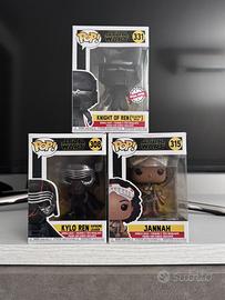 Lotto 3 funko pop star wars kylo ren jannah 331