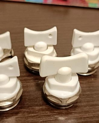 5 valvole sfiato 1/2"termosifoni/radiatori
