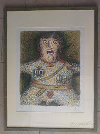 Prestigiosa litografia di Enrico Baj
