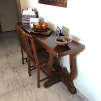 Tavolo a consolle con 4 sedie