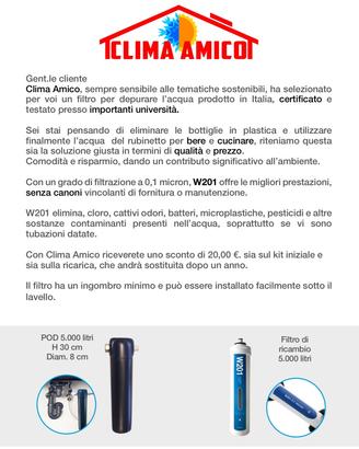 Filtro acqua