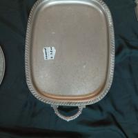 Vassoio da portata in Sheffield plate vintage 