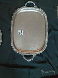 Vassoio da portata in Sheffield plate vintage 