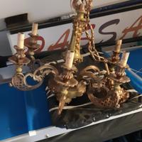 lampadario vintage a bracci