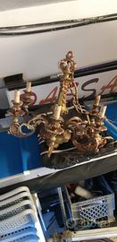 lampadario vintage a bracci