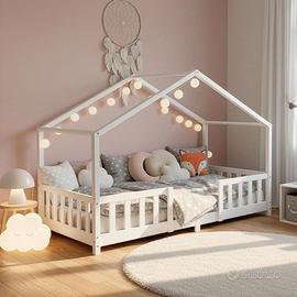 Letto per Cameretta a Forma di Casetta
