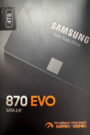 SSD Samsung EVO 870 4 TB SATA 2,5”