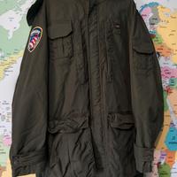 Giacca Blauer verde con cappuccio removibile