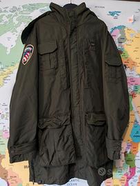 Giacca Blauer verde con cappuccio removibile