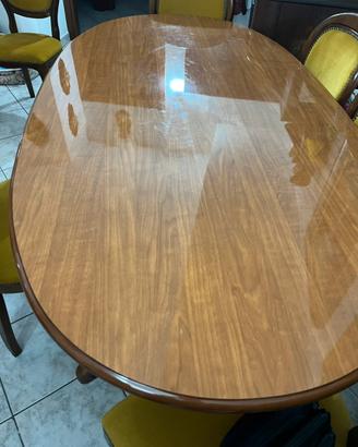 TAVOLO IN LEGNO + 6 SEDIE STILE CLASSICO