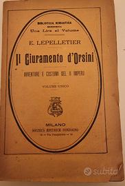 Il giuramento d’Orsini – E. Lepelletier – 1902