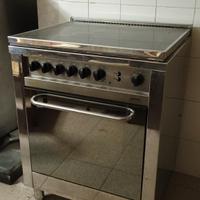 Stufa a gas a uno sportello in acciaio 